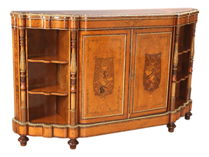 English Veneered Wood Sideboard