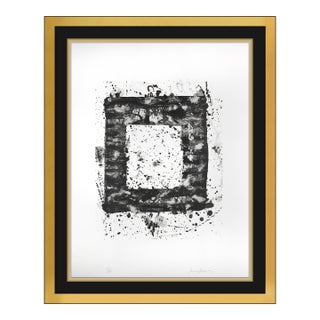 Late 20th Century Untitled l.179; Sf 199 Abstract Black Lithograph Sam Francis For Sale