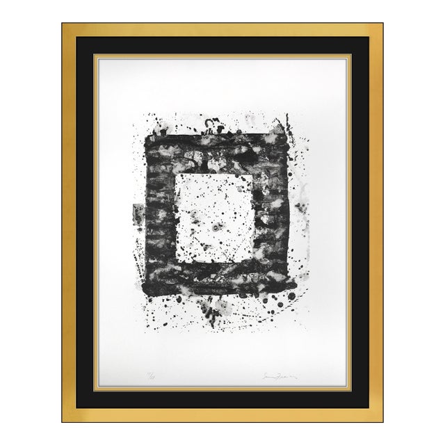 Late 20th Century Untitled l.179; Sf 199 Abstract Black Lithograph Sam Francis For Sale