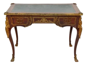 Louis XV Style Gilt Metal and Kingwood Bureau Plat