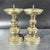 Late 20th Century Pair of Vintage Bronze Candlesticks, Traditional Pricket Candle Holders, Chinoiserie Altar Decor For Sale - Image 5 of 10