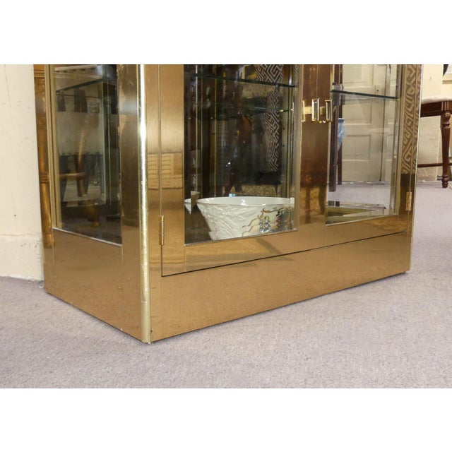 Mastercraft Lighted Brass Curio Display Chairish