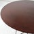 c. 1990s. USA. Walnut maroon stained top with metal base.