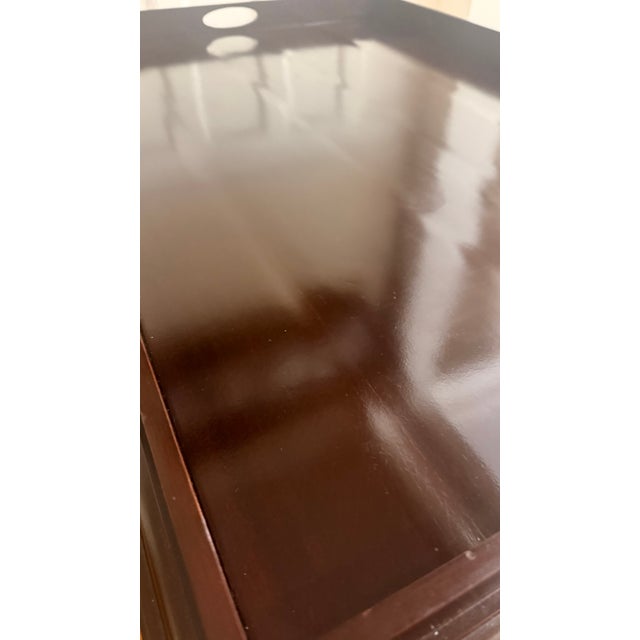 Early 20th Century Barbara Barry for Baker Mahogany Tray-Top Coffee Table For Sale - Image 14 of 18
