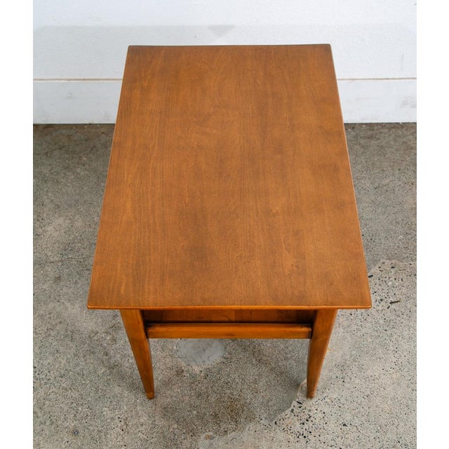 Mid-Century Modern 1960s Mid Century Modern Table Solid Wood End Side Nightstand Rectangular Vintage For Sale - Image 3 of 10