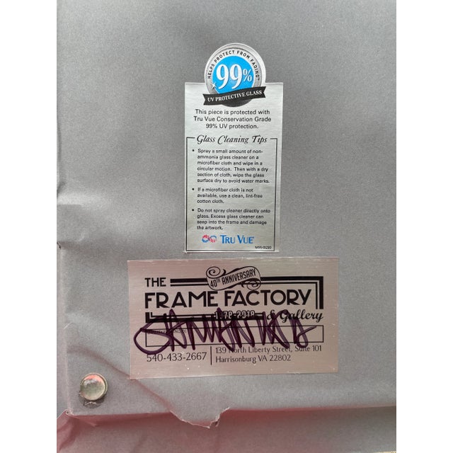 Textile 1970s "Washday" Needlepoint Picture For Sale - Image 7 of 7