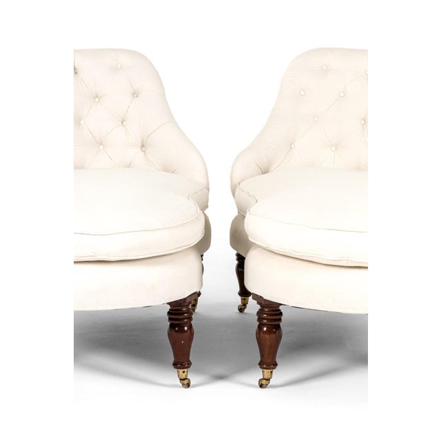 Button Back Chaise Longues, Set of 2 For Sale - Image 11 of 18