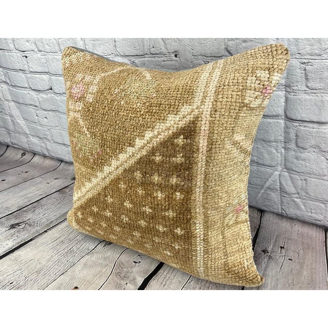 Vintage Pillow Case Turkish Rug Pillow Decorative Rug Pillow Dry cleaning only. PILLOW INSERT IS NOT INCLUDED