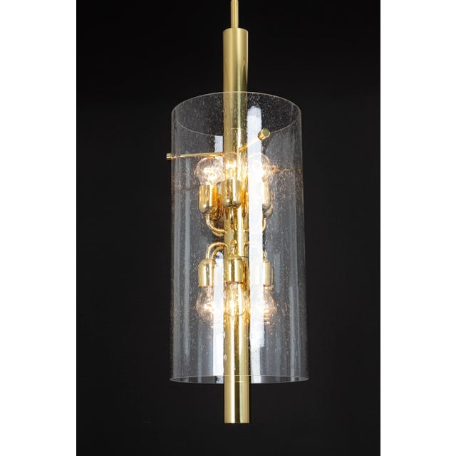 Brass Pendant with Glass Shade from Limburg, 1960s For Sale - Image 12 of 13