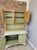 Custom Craft Cabinets Antique Sellers "Kitcheneed" Hoosier Cabinet - Elwood, Indiana – Sage Green & Oak For Sale - Image 4 of 12