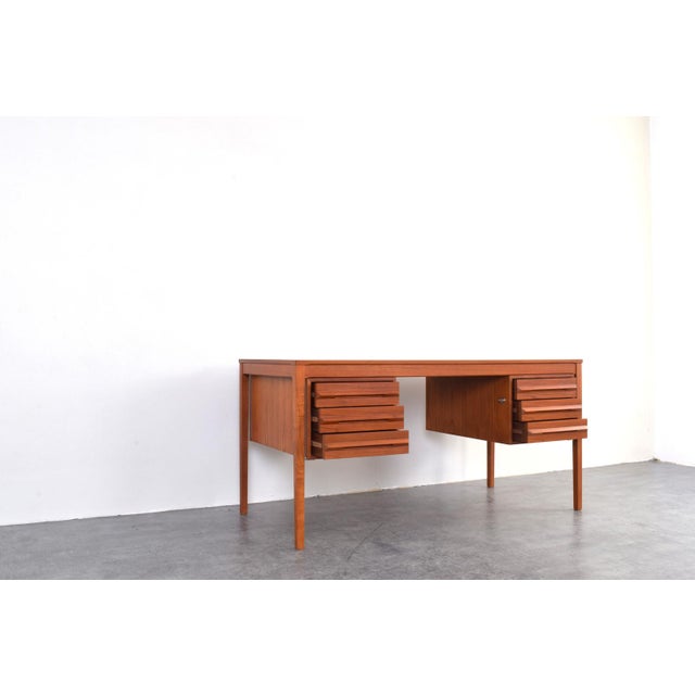 Mid-Century Teak Executive Desk by Torbjørn Afdal for Bruksbo, 1960s For Sale - Image 11 of 18