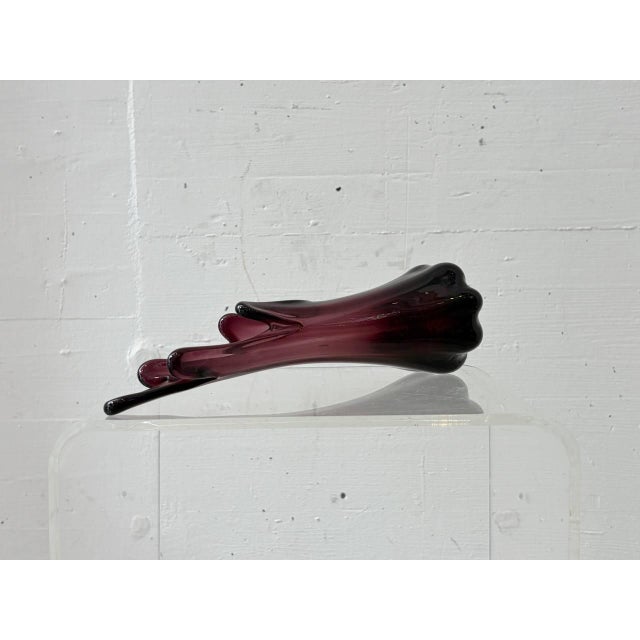Vintage Murano Glass Vase in Violet, 1950s For Sale - Image 10 of 17