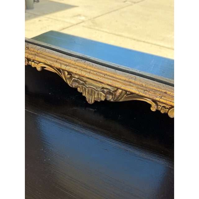Gold Mid-Century Italian Neoclassical Giltwood Mirror For Sale - Image 8 of 14