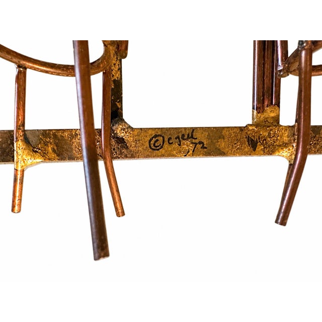 A wonderfully detailed signed and dated C. Jeré for Artisan House “Cafe Scene” wall sculpture, created in 1972. This...