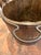 Vintage Primitive Wood Bucket W/ Blacksmith Forged Handle 14" Tall 13" Diam For Sale - Image 4 of 9