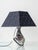 Vintage Cubist Ceramic Table Lamp with Hand-Painted Face & New Lampshade, Spain For Sale - Image 4 of 11