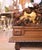 19th C. French Renaissance Carved Oak and Gilt Hall Bench With Heraldic Crest For Sale - Image 4 of 8