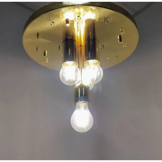 A most glamorous and luxurious ceiling light, two-tier-ed design, crafted by legendary " Glashutte Limburg-Germany",...