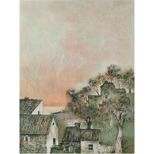 Antonio Rivera (1932) Evening Storm Original color lithograph Signed in pencil Limited edition of 250 (this is number 11)...