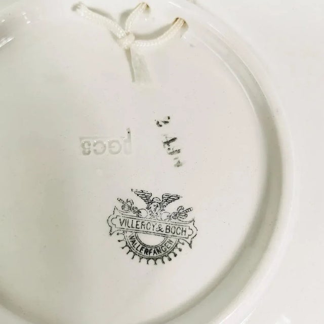 German Art Deco Plates by Villeroy & Boch, 1930s, Set of 2 For Sale - Image 6 of 7