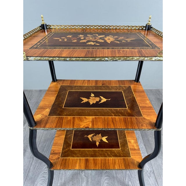 19th Century Napoleon III Marquetry Shelf For Sale - Image 6 of 12