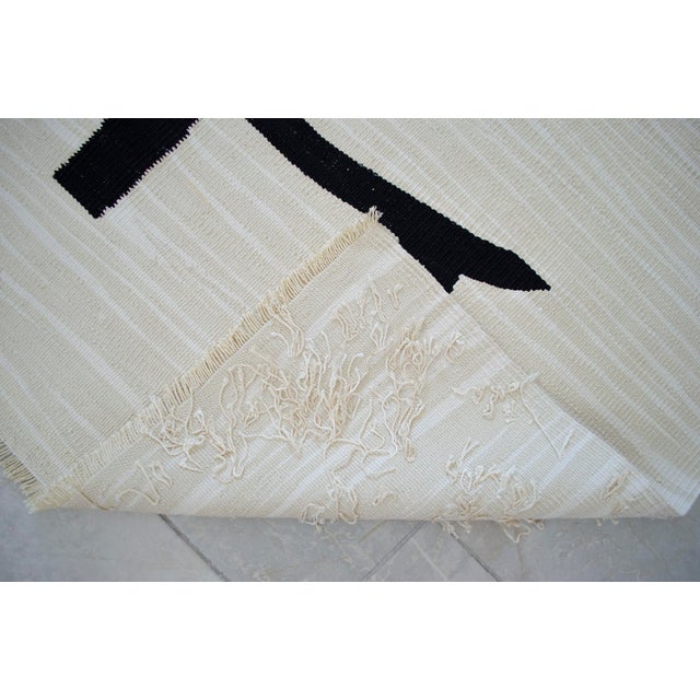 Paul Klee - Lady Apart (Dame Abseits) Inspired Silk Hand Woven Area Wall Rug - 4′3″ × 5′8″ For Sale - Image 13 of 17