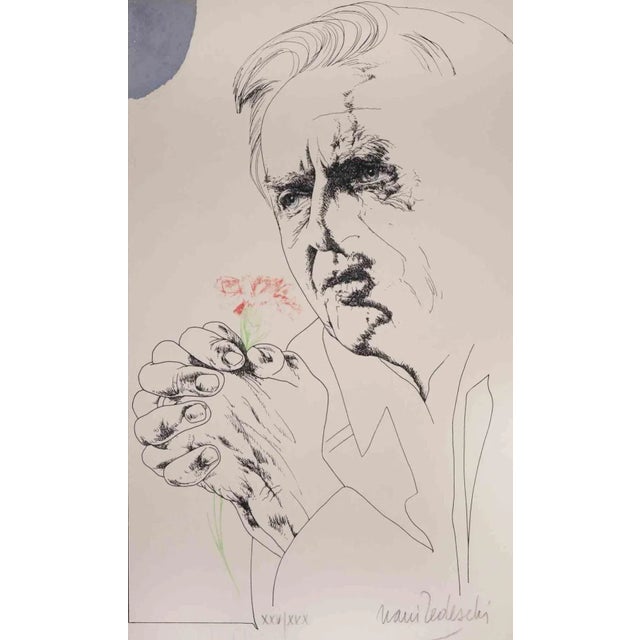 Portrait is an original artwork realized in the 1970s by Nani Tedeschi Original serigraph hand pastel coloured. Hand...