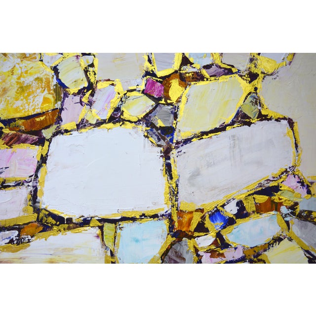 Early 21st Century Gems and Gold.Modern Original Painting. For Sale - Image 5 of 15