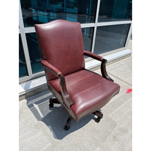Hancock & Moore SwivelTilt Executive Leather Desk Chair Chairish