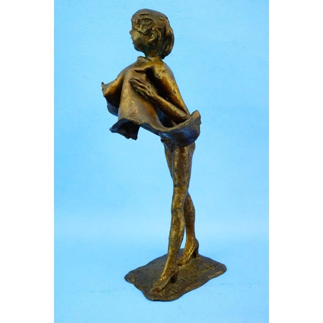 Augusto Conti, Nude Woman Gust of Wind, 1960s, Bronze For Sale - Image 3 of 18