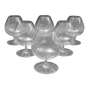 Mid 20th Century Baccarat Crystal France Perfection Large Brandy Snifter Glasses- Set of 6