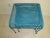 Nesting Patio Garden Metal Wire Side Tables Blue 1980s Salterini Style Set of 3 For Sale - Image 9 of 9