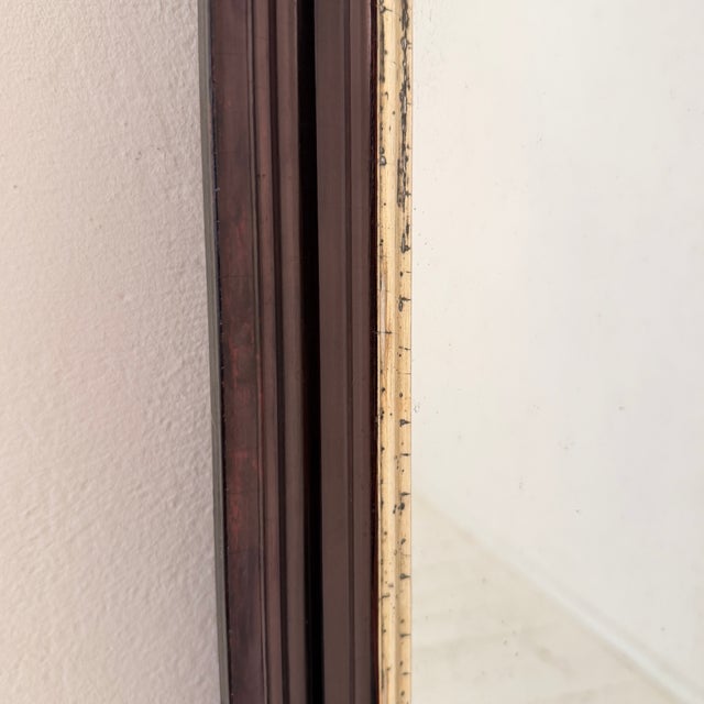 Antique German Lacquered and Silvered Wood Wall Mirror, 1870s For Sale - Image 4 of 8
