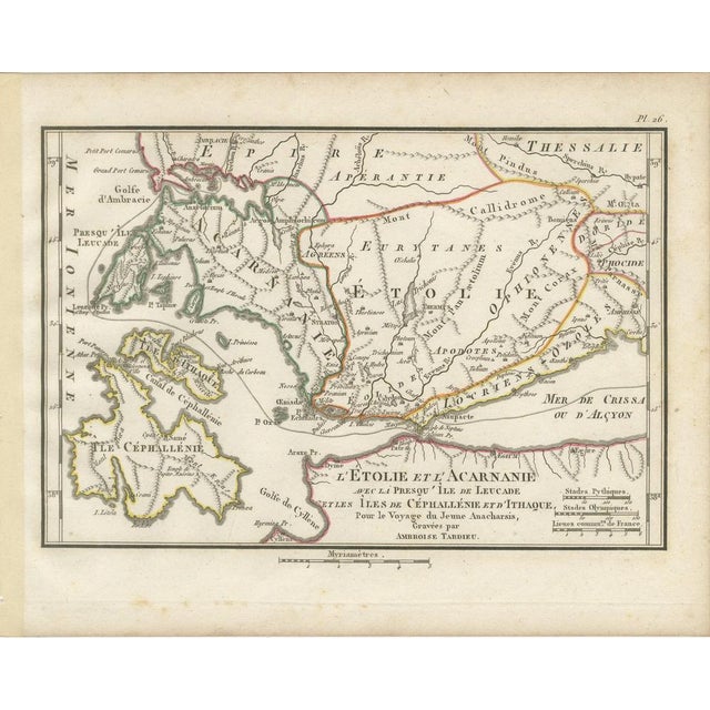Ancient Greece Maps from Ambroise Tardieu, 1825, Set of 4 For Sale - Image 4 of 12