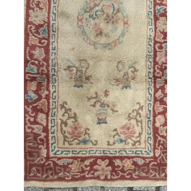 Vintage Chinese Hand Tufted Rug, 1980s For Sale - Image 3 of 11