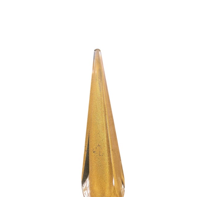 Mid-Century Modern Vintage Brass and Murano Glass Sconces by André Arbus, 1960s, Set of 2 For Sale - Image 3 of 6