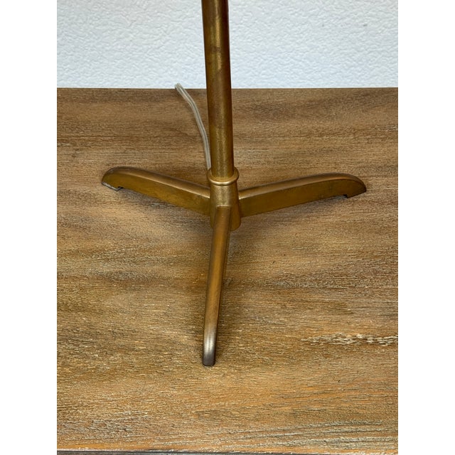 Brass Table Lamp Horse Head Finial, Vintage For Sale - Image 4 of 13