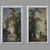 Forest Green 1920s French Oil on Board Paintings - a Pair For Sale - Image 8 of 8