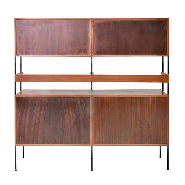 1950s Mid-Century Modern Danish Modular Teak Wall Unit and Cocktail Cabinet by Peter Hayward Vanson For Sale In Dallas - Image 6 of 6