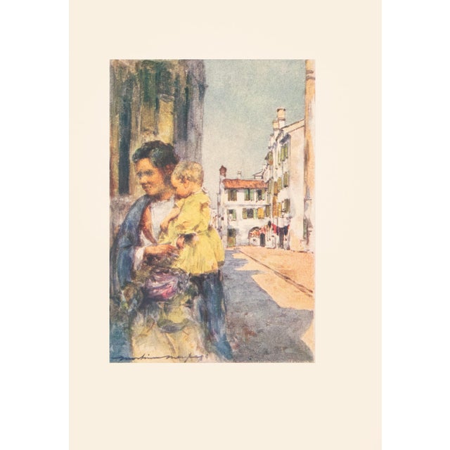 English 1912 Mortimer Menpes "Bambino", Original Full-Color Print of Venice For Sale - Image 3 of 6