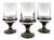 White Wine Glasses with Colored Base from Rosenthal, 1960s, Set of 4 For Sale