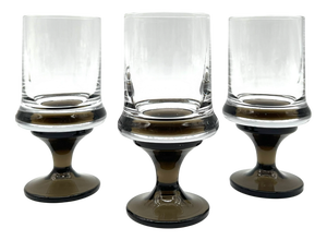 White Wine Glasses with Colored Base from Rosenthal, 1960s, Set of 4