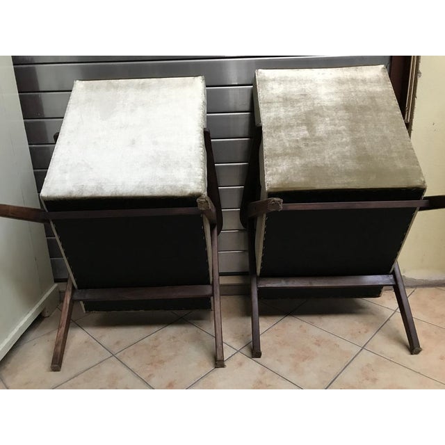 Set of Bottle Green Armchairs, 1970s For Sale - Image 13 of 16