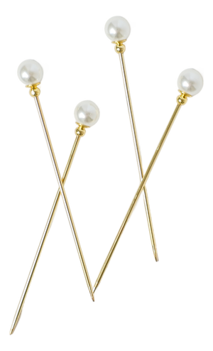 Pearl Cocktail Picks - Set of 4