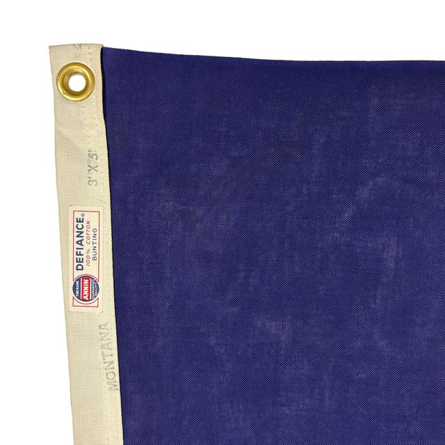 Vintage Cotton State Flag of Montana For Sale - Image 4 of 6