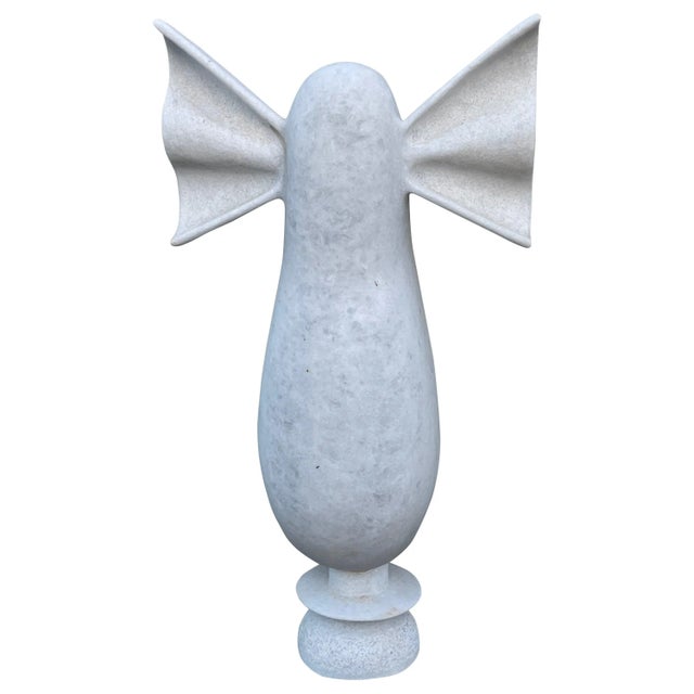 Nike Hand Carved Marble Sculpture by Tom von Kaenel For Sale - Image 6 of 6