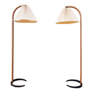 Pair of Original Vintage 2 Mads Caprani Light Floor Lamps, Rare Model, Stamped. Denmark, 1970s