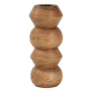 Timber Candle Holder Small For Sale