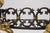1950s 20th Century French Brass Firedogs and Wrought Iron Fireplace Grate, 1950s For Sale - Image 5 of 18