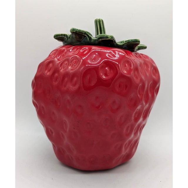 Strawberry Red Cookie Jar Kitchen Home Decoration Gift